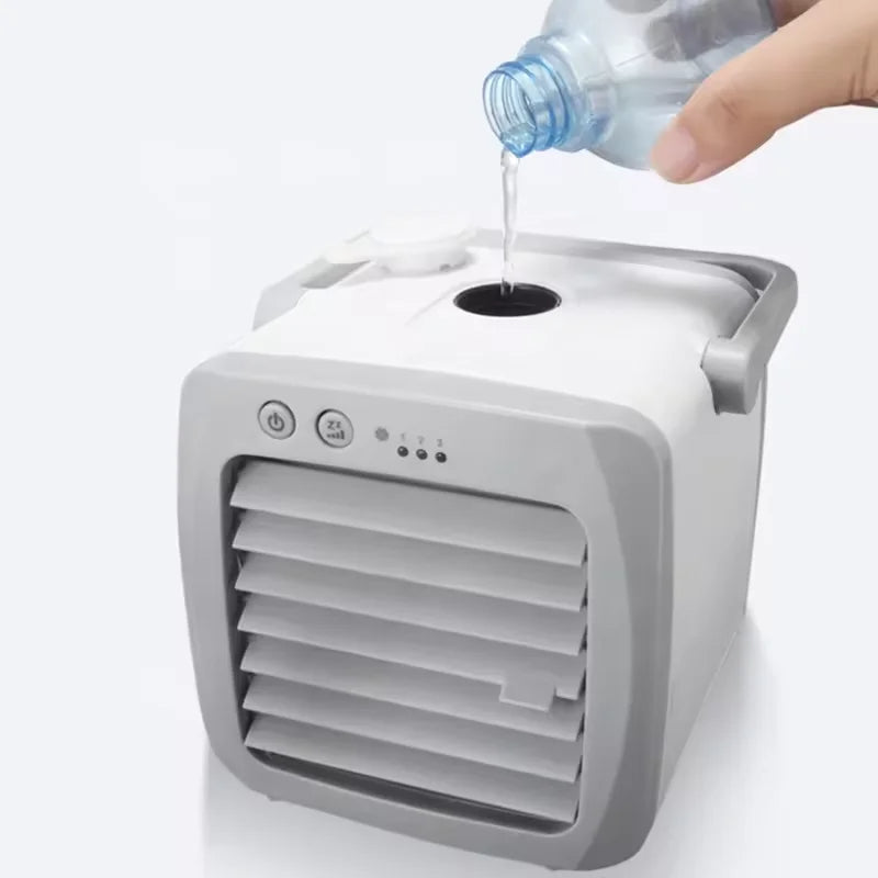 Portable Air Conditioner 4-in-1 | Cools, Humidifies &amp; Purifies Air | USB-Powered with UV-C Filter for Cleaner Air