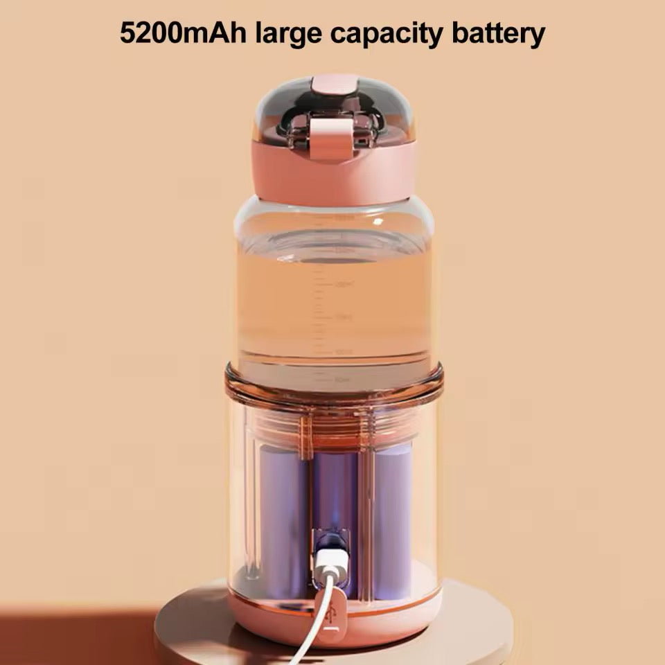 Portable Baby Bottle Warmer | USB | Borosilicate Glass | 300ml | 37–55°C | LED Display | 8hr