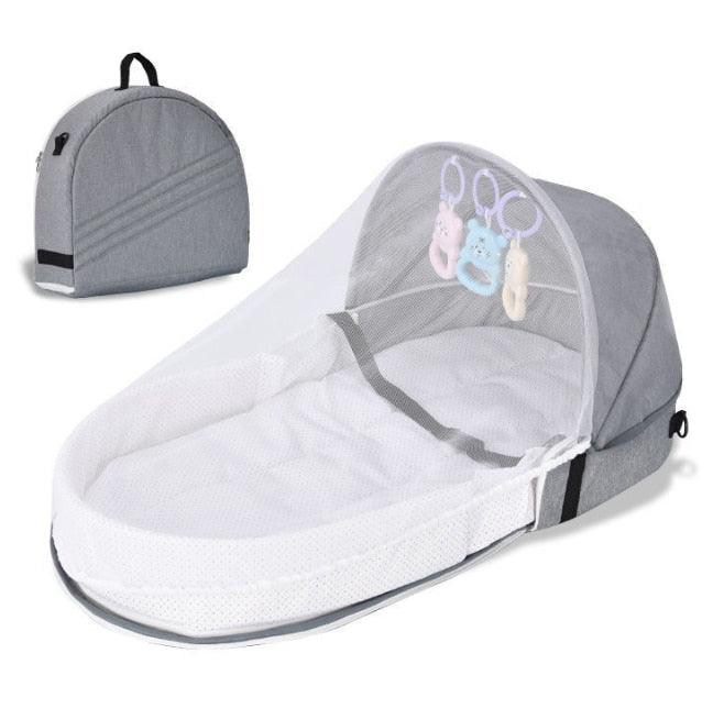 Portable Baby Mosquito Tent Bed | Foldable Pop-Up | Cotton | 0–18 Months | Travel &amp; Home