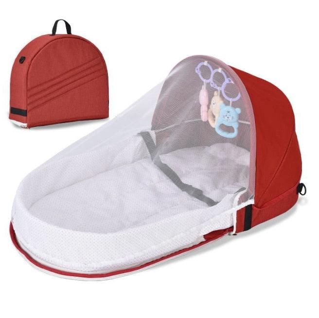 Portable Baby Mosquito Tent Bed | Foldable Pop-Up | Cotton | 0–18 Months | Travel &amp; Home