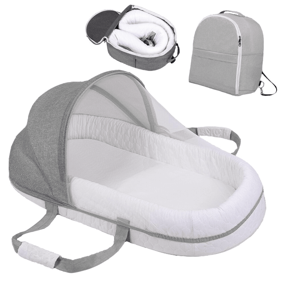 Portable Baby Mosquito Tent Bed | Foldable Pop-Up | Cotton | 0–18 Months | Travel &amp; Home