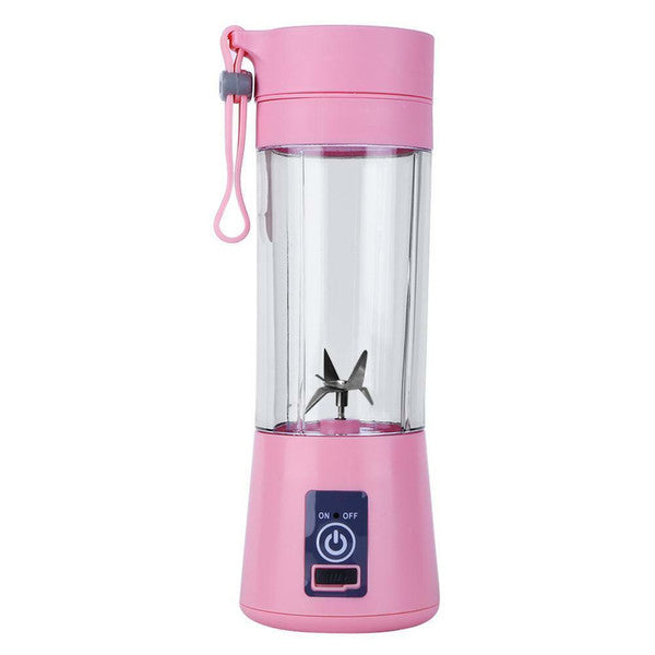 Portable Blender Bottle | 6-Blade USB Rechargeable Mini Juicer | 380ml Capacity, 2000mAh Battery, 12 Blends per Charge