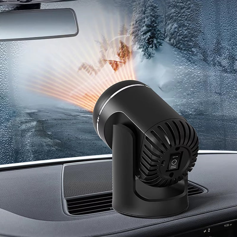 Portable Car Heater 12 V | 360° Rotation, Heating &amp; Cooling Modes | PTC Plate, Overheat &amp; Fuse Protection for Vehicles
