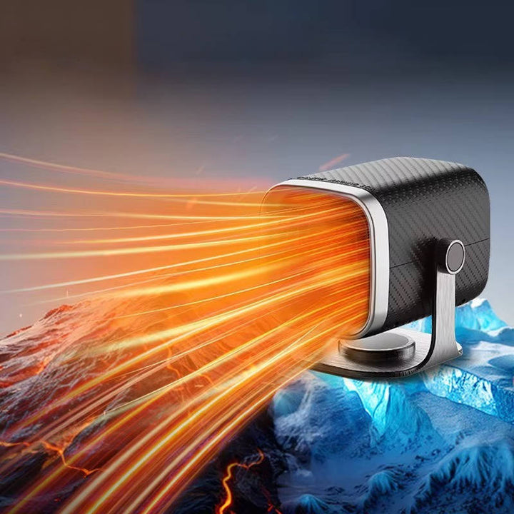 Portable Car Heater and Defroster | 12V 120W or 24V 150W Ceramic Fan | 360° Rotation, Fast Windshield Defogging