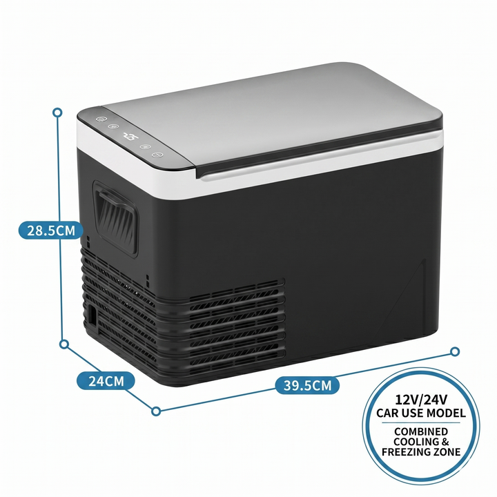 Portable Car Refrigerator | -18°C Deep Freezing | Compressor Cooling | 42mm Insulation | Shockproof