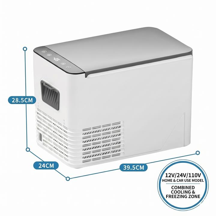 Portable Car Refrigerator | -18°C Deep Freezing | Compressor Cooling | 42mm Insulation | Shockproof