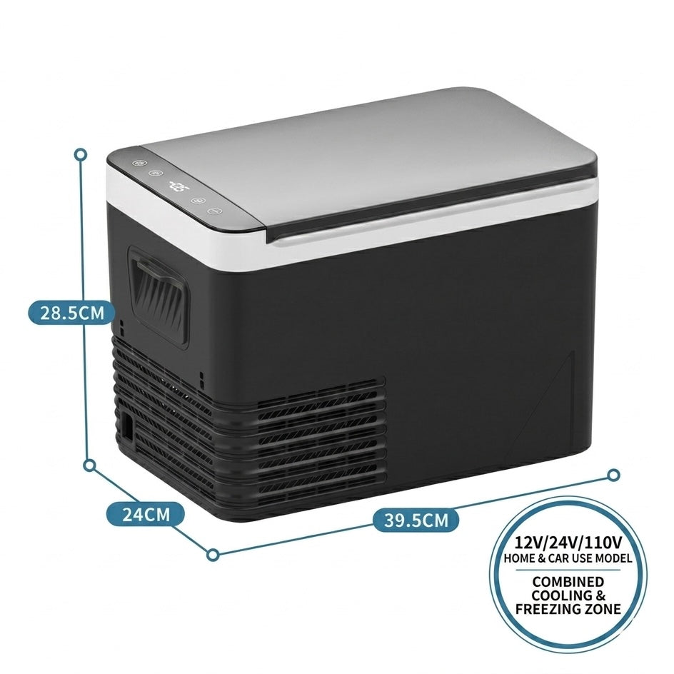 Portable Car Refrigerator | -18°C Deep Freezing | Compressor Cooling | 42mm Insulation | Shockproof