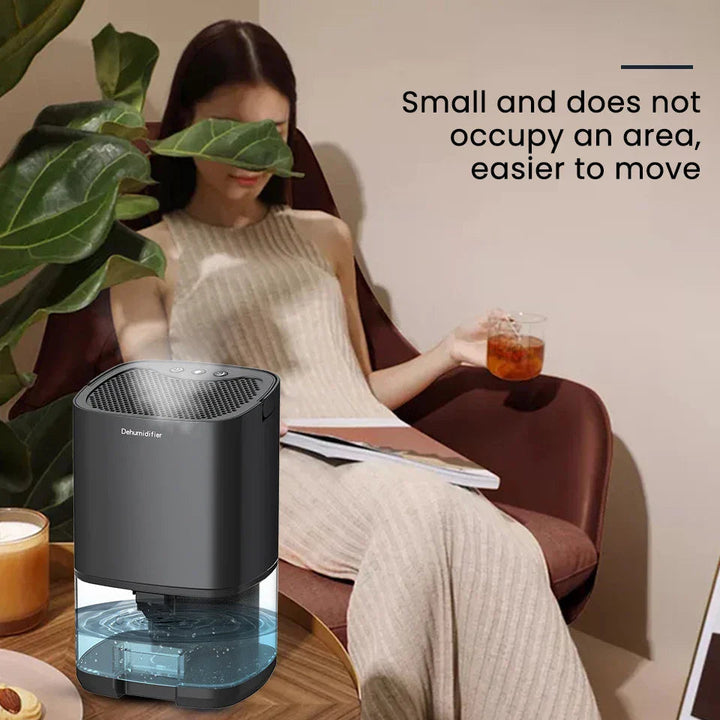 Portable Dehumidifier | 1000ml Tank | 2-in-1 Air Purifier | Night Light | 45dB | Auto Shut-Off