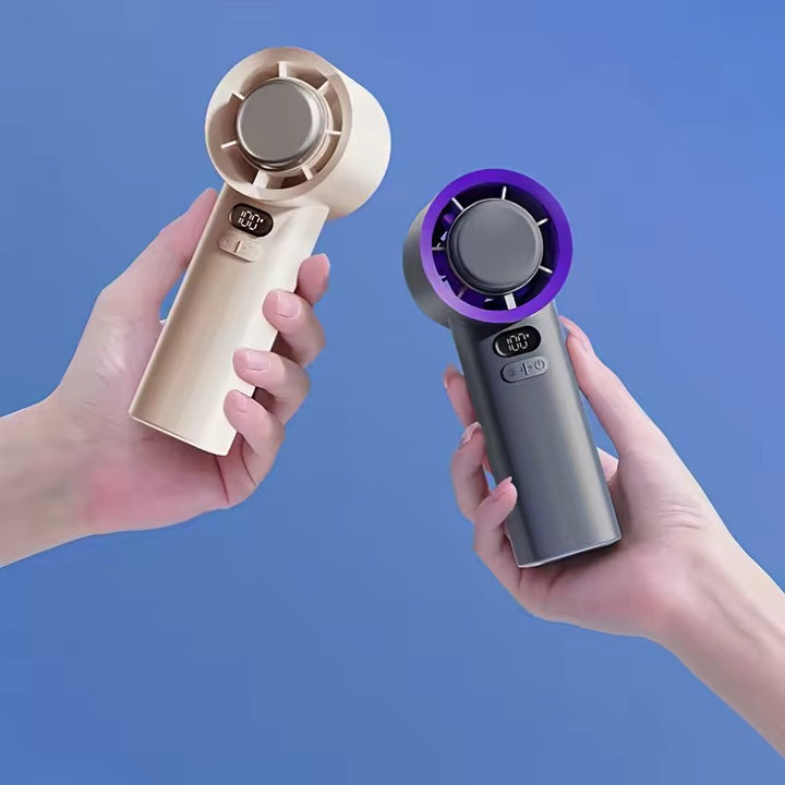 Portable Handheld Fan | USB Rechargeable | 3 Speed Settings | Up to 10-Hour Battery Life