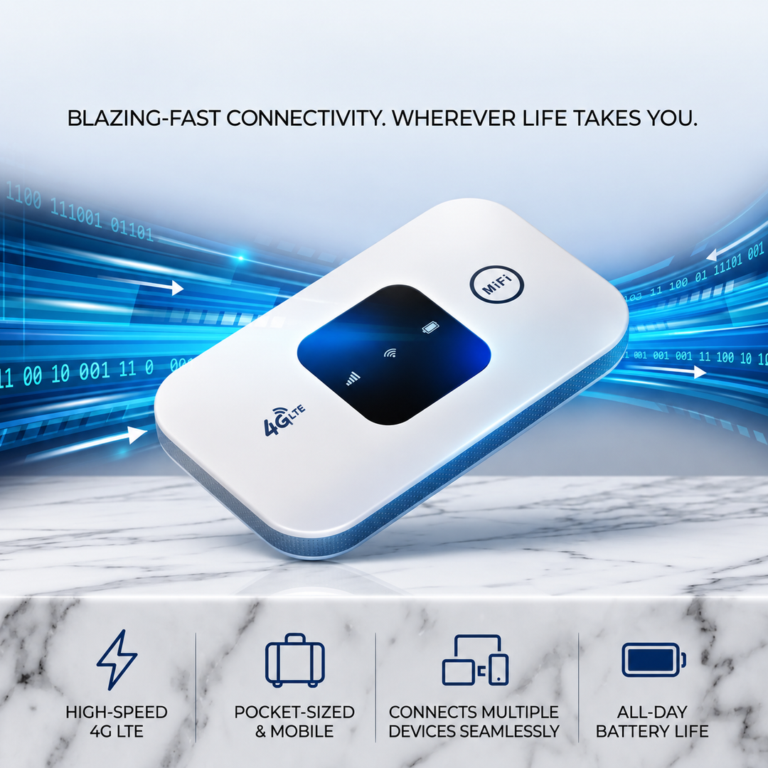 Portable Internet Hub | Pocket Size, Front Status Panel