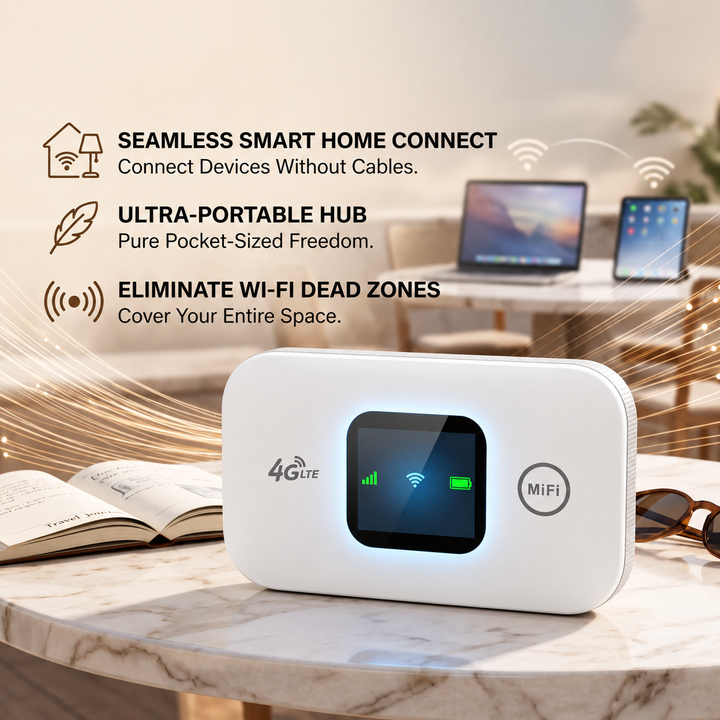 Portable Internet Hub | Pocket Size, Front Status Panel