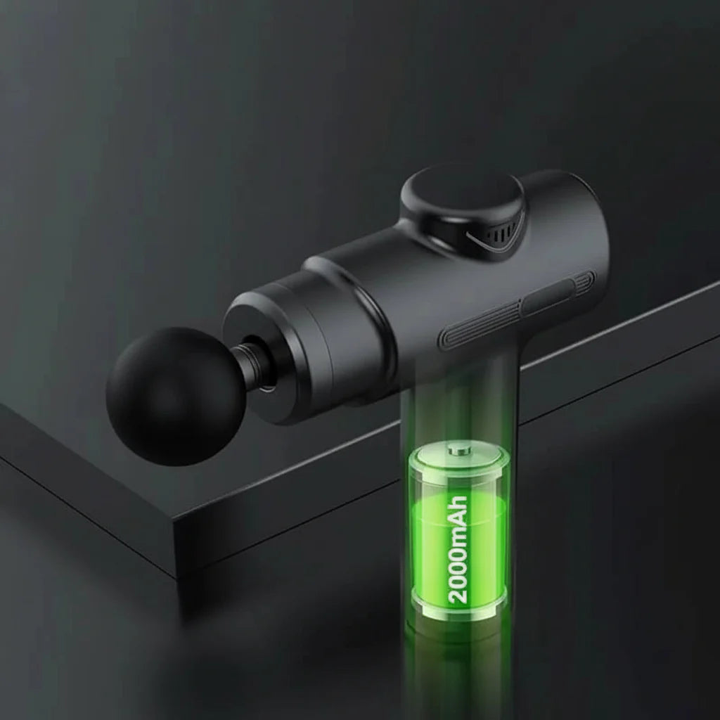 Portable Massage Gun | Deep Tissue Percussion Massager with 8 Heads