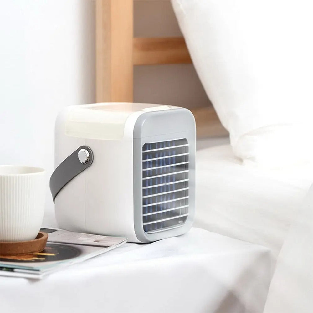 Portable Mini Air Cooler Fan | 3-in-1 Cooling, Fan & Humidifier | Cordless USB Rechargeable