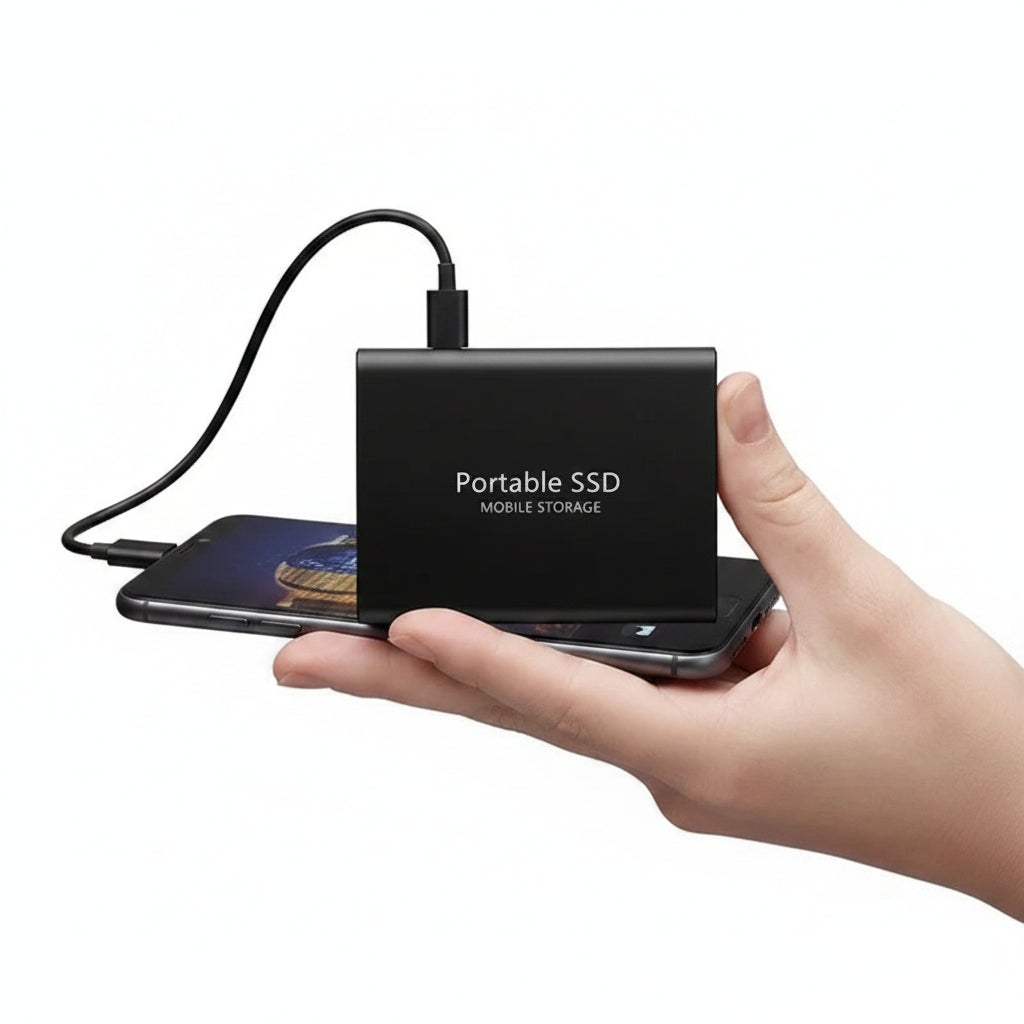 Portable SSD External Hard Drive | USB 3.1 USB-C 540 MB/s Transfer Speed | 128TB Storage Capacity Aluminium Alloy Casing