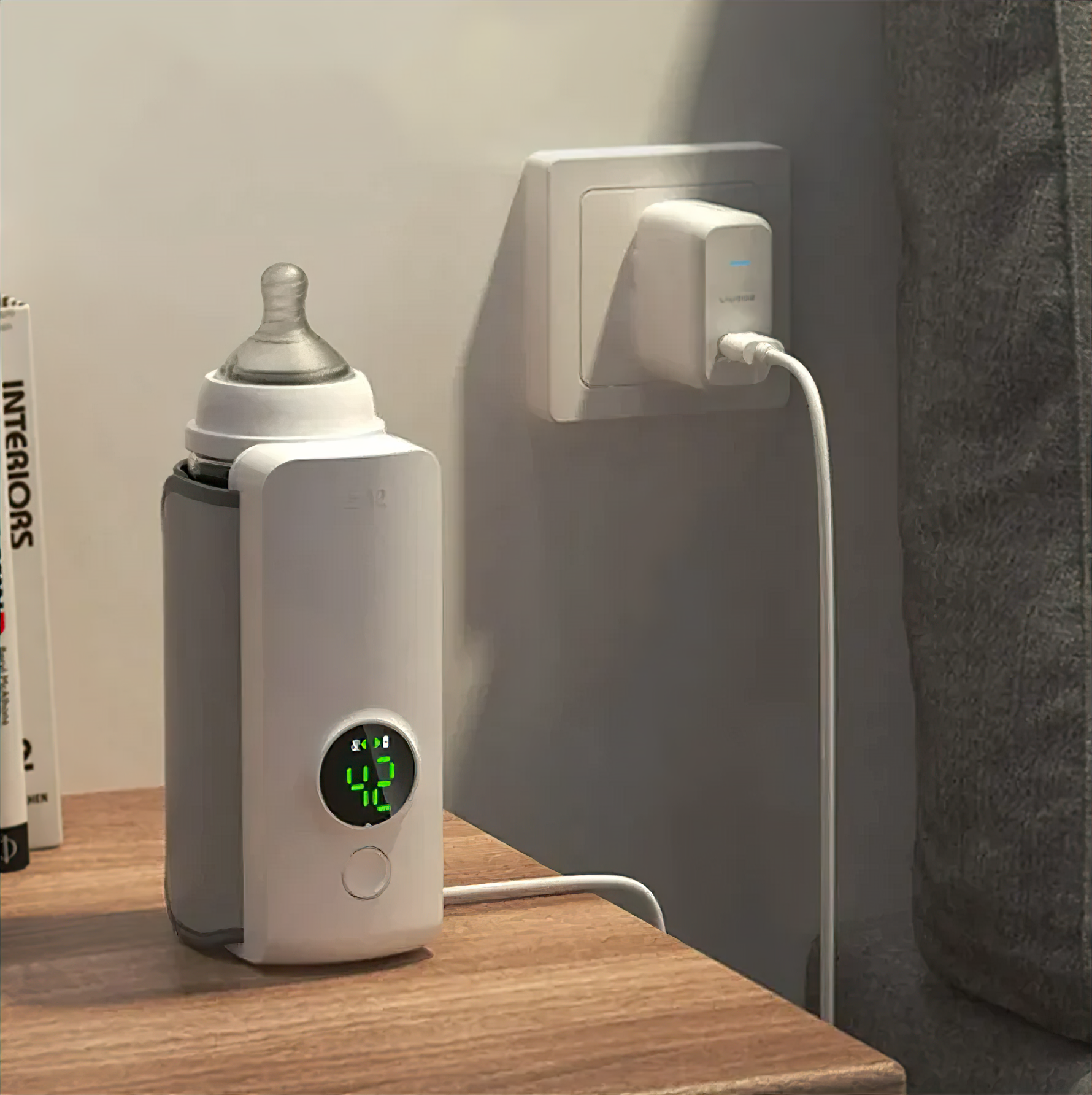 Portable Bottle Warmer | Adjustable Temperature Milk Warmer for Effortless On-the-Go Feeding 2