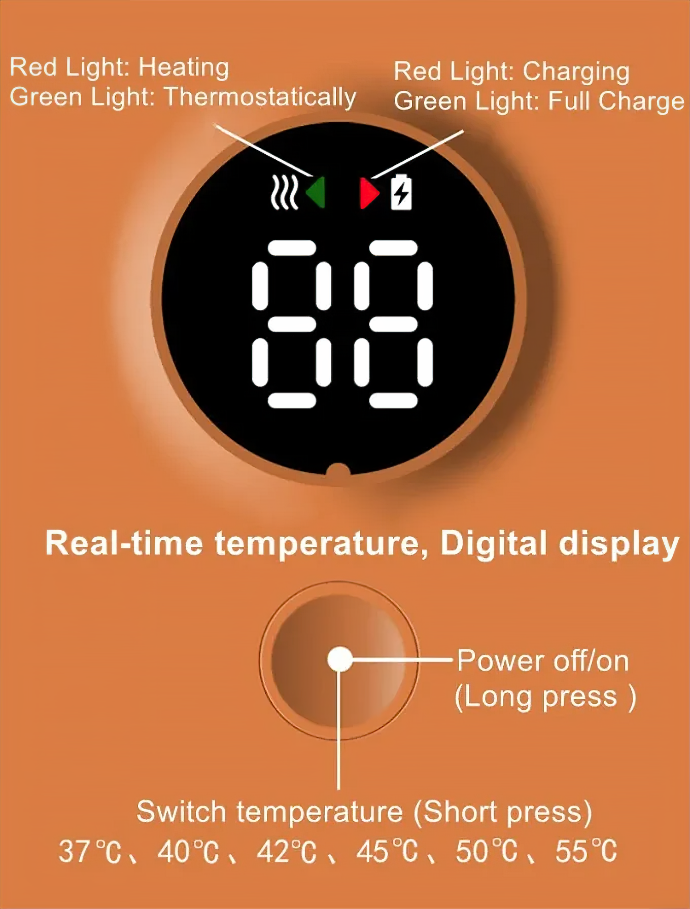Portable Bottle Warmer | Adjustable Temperature Milk Warmer for Effortless On-the-Go Feeding 3