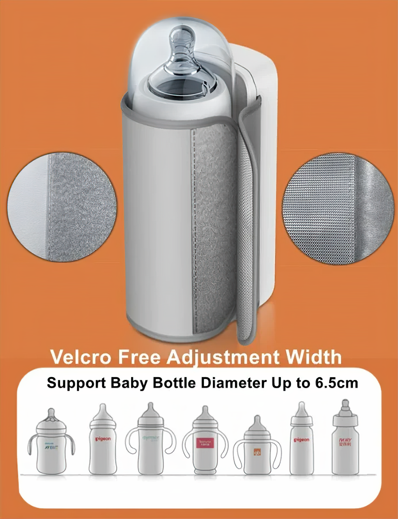 Portable Bottle Warmer | Adjustable Temperature Milk Warmer for Effortless On-the-Go Feeding 4