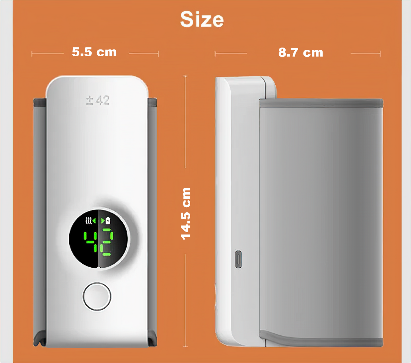 Portable Bottle Warmer | Adjustable Temperature Milk Warmer for Effortless On-the-Go Feeding 5