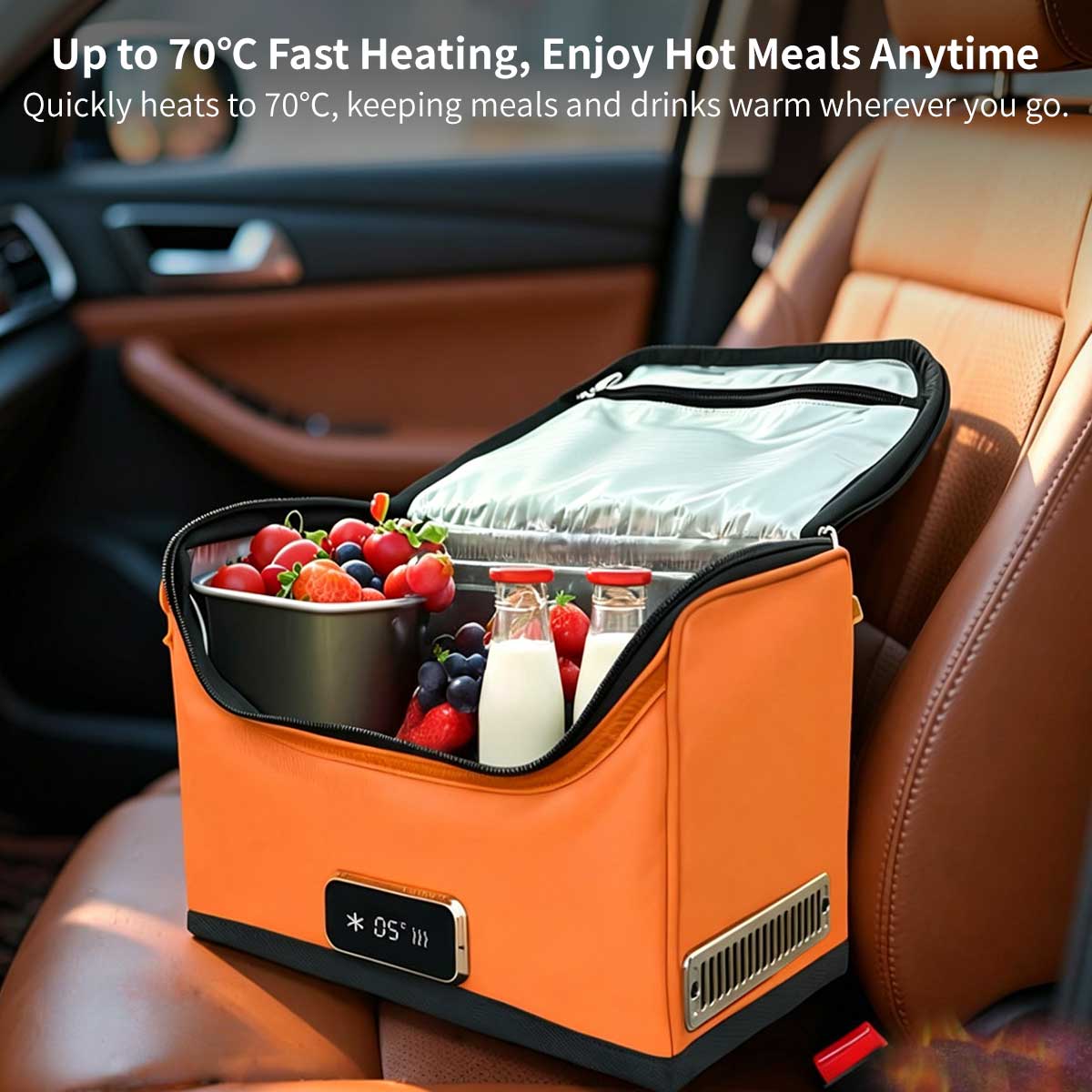 Portable Car Mini Fridge | 4L Cooler & Warmer with Efficient Temperature Control for Travel 3