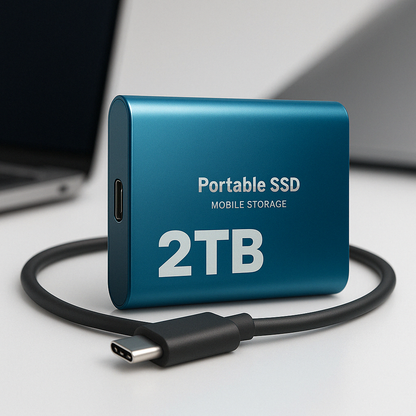 Portable SSD | 2TB External SSD Drive with 1050 MB/s Speed | Compact Design for Fast Data Transfer 1