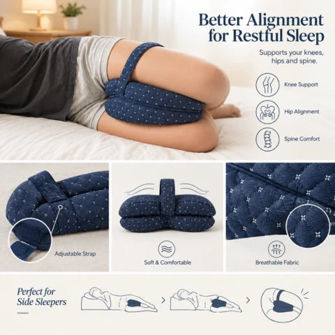 Positioning Pillow | Contoured Knee Wedge, Over-Leg Strap