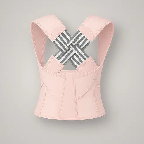 Posture Corrector Back Brace | Adjustable Straps Support Shoulders &amp; Upper Back | Discreet Under Clothing Design