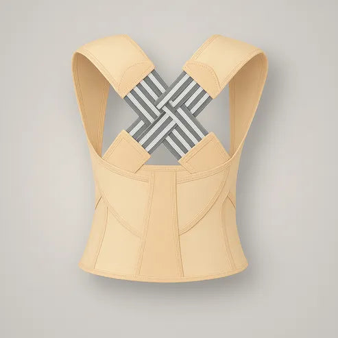 Posture Corrector Back Brace | Adjustable Straps Support Shoulders &amp; Upper Back | Discreet Under Clothing Design
