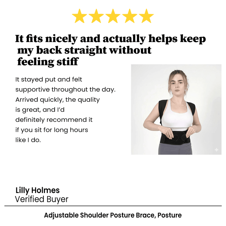 Posture Corrector Brace Adjustable Shoulder Womens with Breathable Fabric