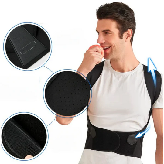 Posture Support Brace | Adjustable | Breathable | Discreet Under Clothing | 5 Sizes