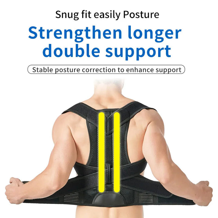 Posture Corrector | Adjustable Back &amp; Shoulder Brace