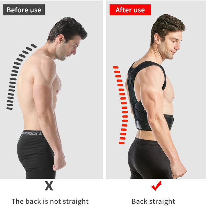 Posture Corrector | Adjustable Back &amp; Shoulder Brace