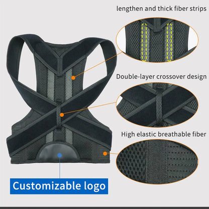 Posture Corrector – Upper Back & Shoulder Support | Adjustable Brace for Daily Wear at Home or Work 5