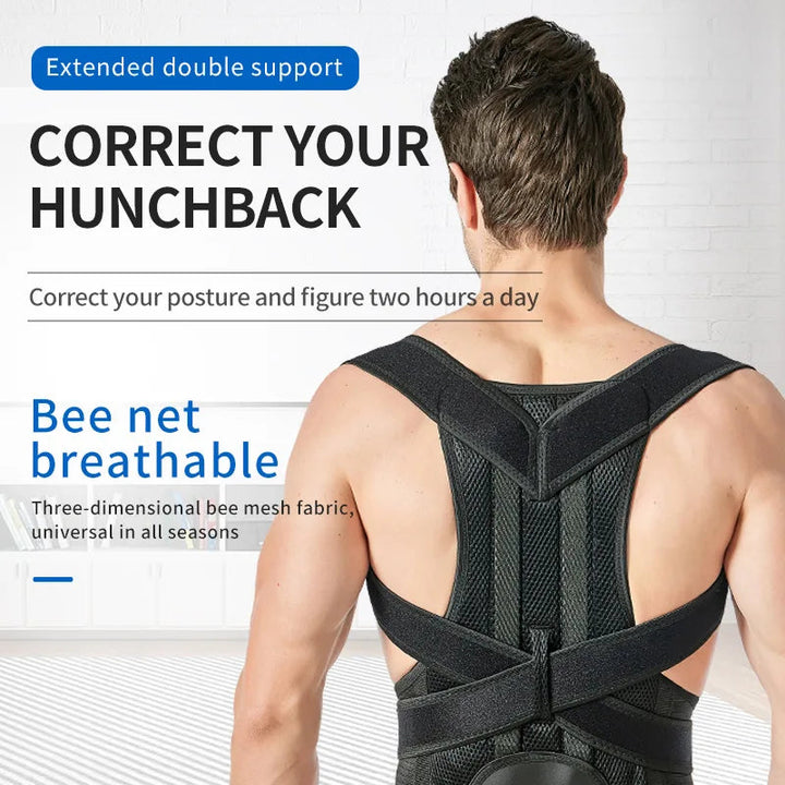 Posture Corrector | Adjustable Back &amp; Shoulder Brace