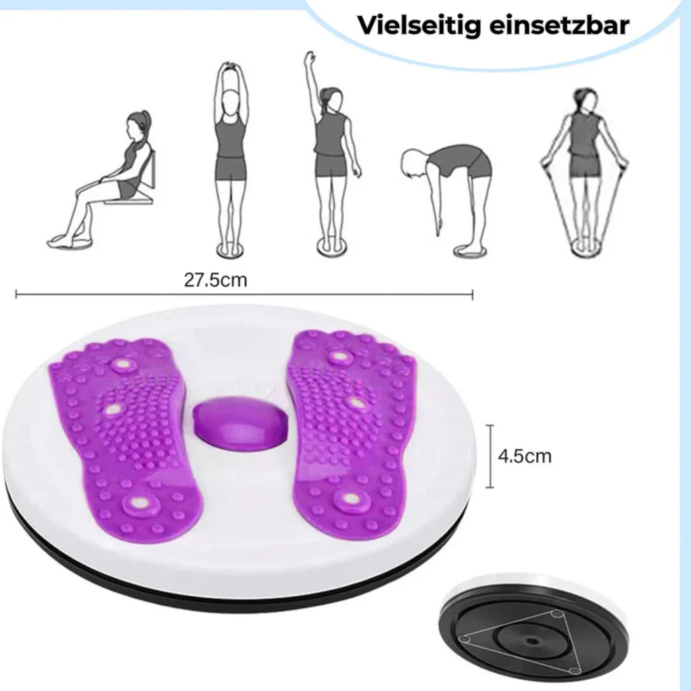 PowerTwist Sculpting Waist Plate | Waist &amp; Ab Toning Twist Board