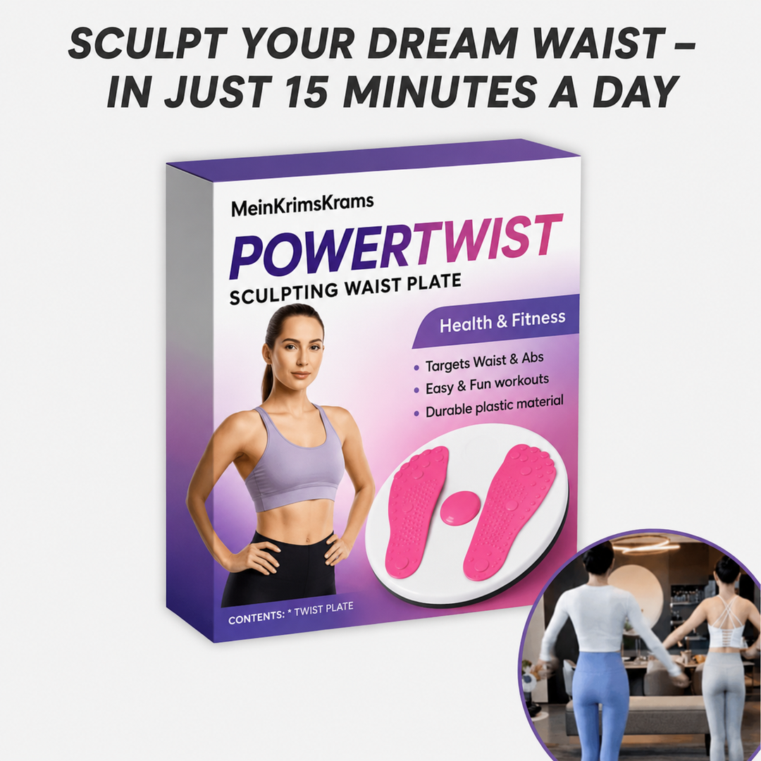 PowerTwist Sculpting Waist Plate | Waist & Ab Toning Twist Board