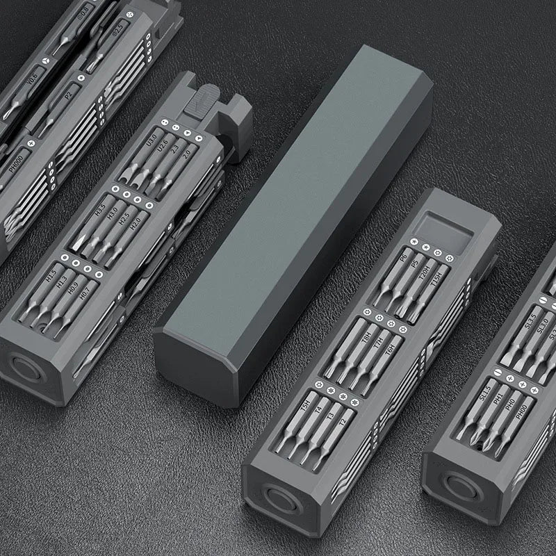 Precision Magnetic Screwdriver | Bits In A Sliding Case