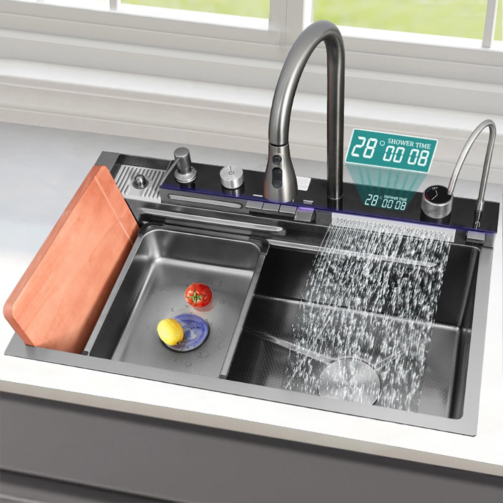 Premium Kitchen Sink | Drop-in Stainless Steel Sink with Mixer Tap & Accessories