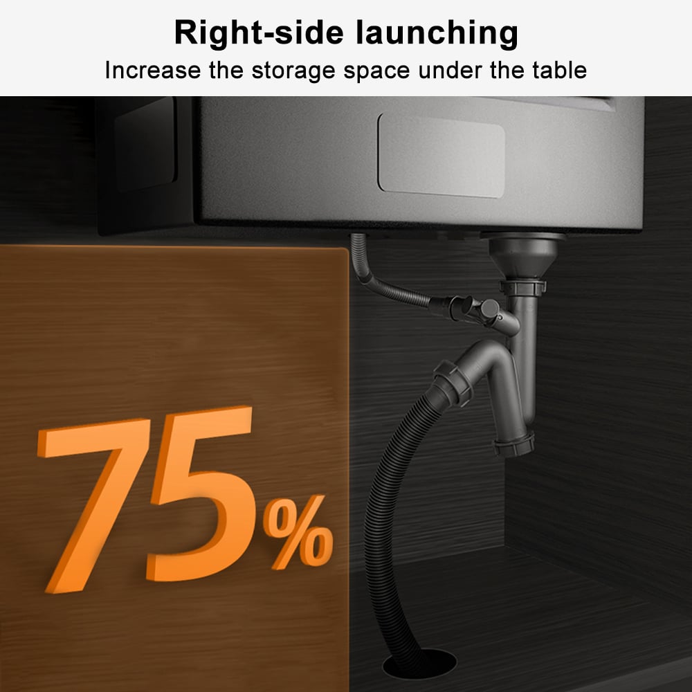 Premium Kitchen Sink | Drop-in Stainless Steel Sink with Mixer Tap &amp; Accessories