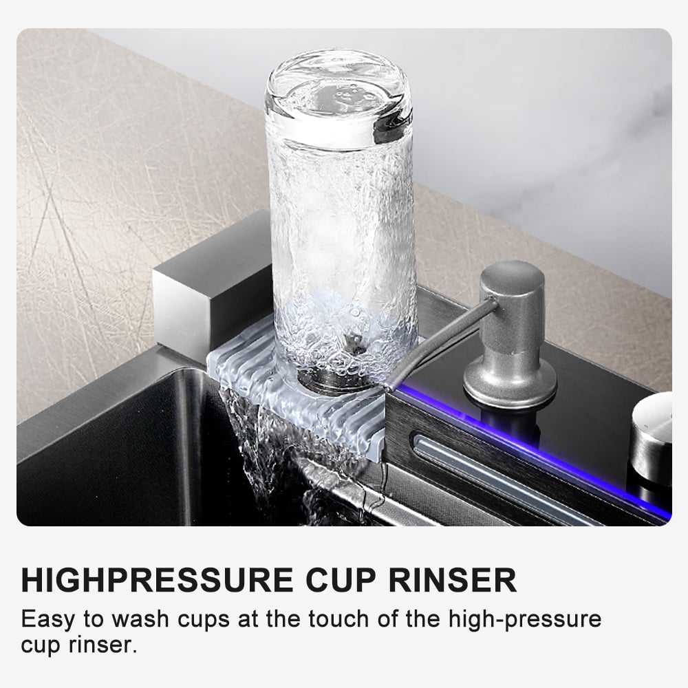 Premium Kitchen Sink | Drop-in Stainless Steel Sink with Mixer Tap &amp; Accessories