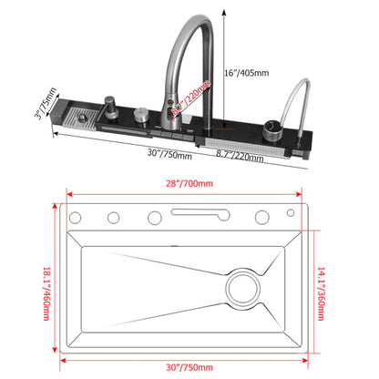 Premium Kitchen Sink | Drop-in Stainless Steel Sink with Mixer Tap & Accessories for Effortless Food Prep 4