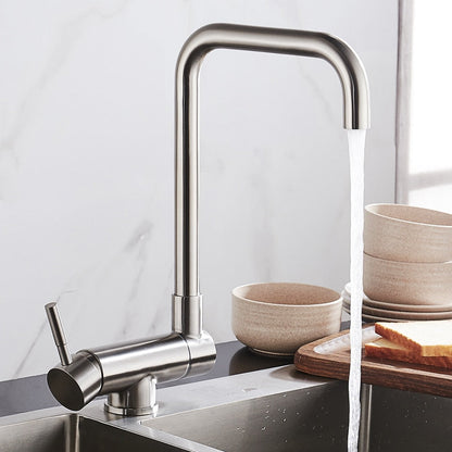 Premium Stainless Steel Kitchen Faucet with 360° Swivel & Lead-Free Design | Modern Kitchen Tap for Effortless Water Control 2