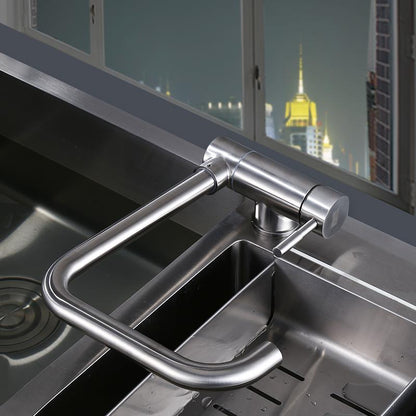 Premium Stainless Steel Kitchen Faucet with 360° Swivel & Lead-Free Design | Modern Kitchen Tap for Effortless Water Control 3