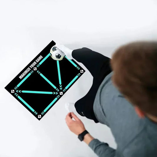 Pro Training Mat | Football Skills Development with Anti-Slip Socks | Video Program for Enhanced Performance 8
