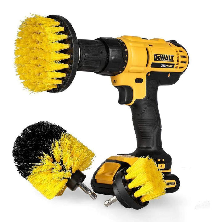 Drill Brush Set Universal Multi-Head Polypropylene with Extension Rod 4