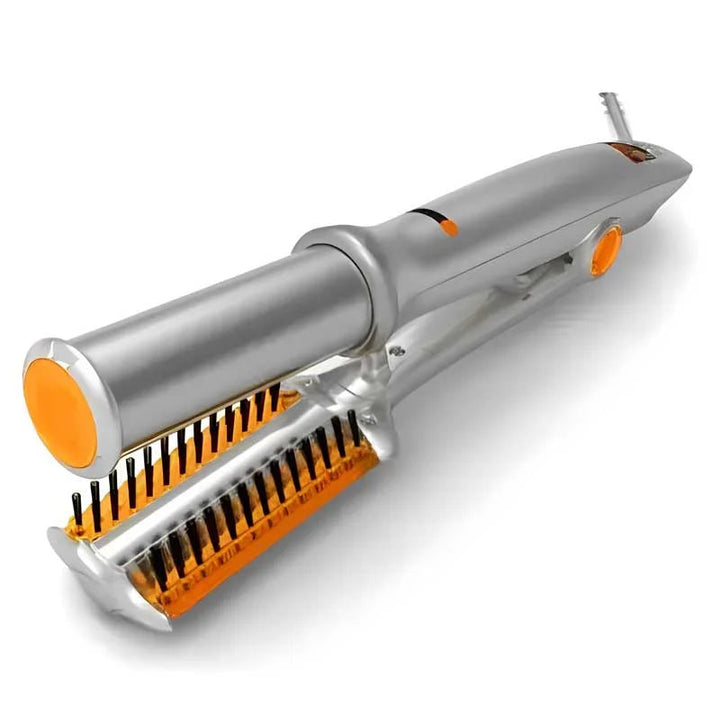 2-in-1 Rotating Hair Brush | Straightens, Curls and Styles in One Pass | Rapid Heat-Up Reduces Frizz and Boosts Shine 1