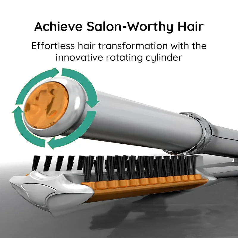 2-in-1 Rotating Hair Brush | Straightens, Curls and Styles in One Pass | Rapid Heat-Up Reduces Frizz and Boosts Shine 8