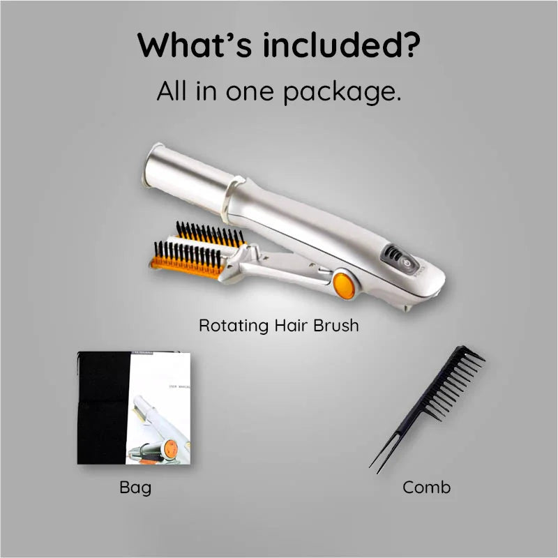 2-in-1 Rotating Hair Brush | Straightens, Curls and Styles in One Pass | Rapid Heat-Up Reduces Frizz and Boosts Shine 12