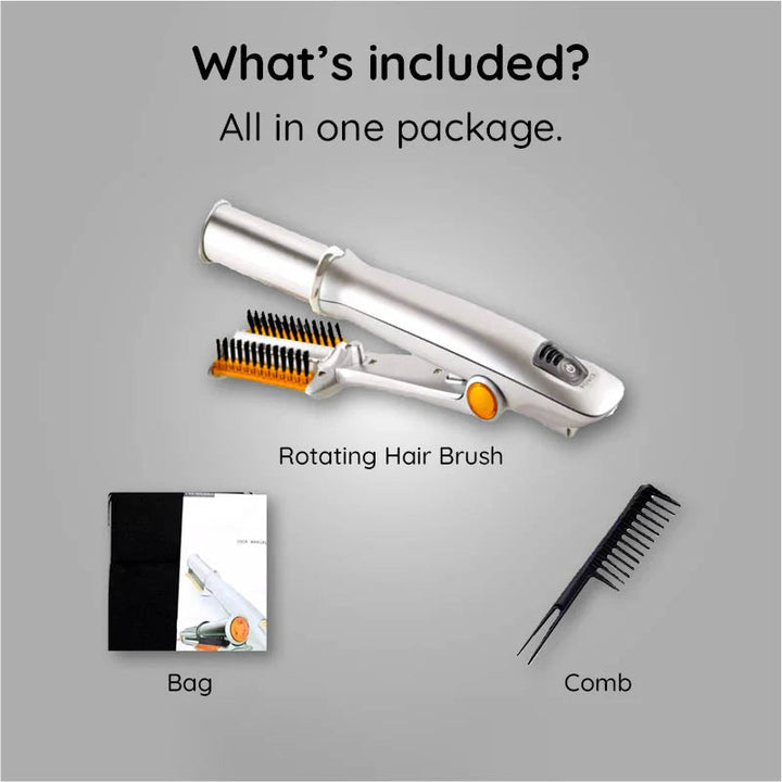 2-in-1 Rotating Hair Brush | Straightens, Curls and Styles in One Pass | Rapid Heat-Up Reduces Frizz and Boosts Shine 12