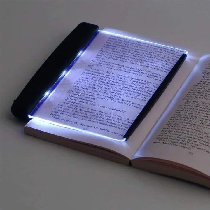 Clip-On LED Reading Light with Flat Panel | Single LED, Clips onto Books &amp; Desks | ABS &amp; Acrylic, No Installation Needed 1