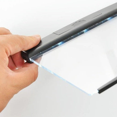 Clip-On LED Reading Light with Flat Panel | Single LED, Clips onto Books &amp; Desks | ABS &amp; Acrylic, No Installation Needed 5